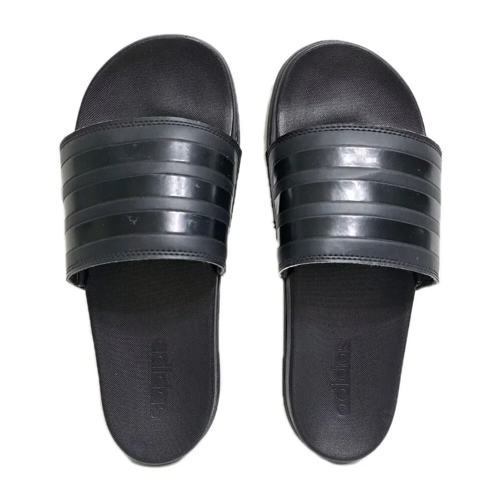 Adidas Adilette Men's Size 9 Slides Sandals Shower Shoes Triple Black GZ5896